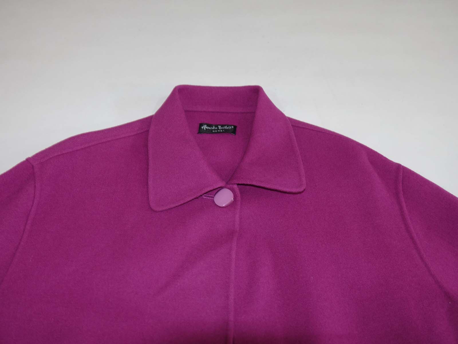 Alexandra Bartlett Women's Jacket Size 1X Fuschia Pink 100% Wool
