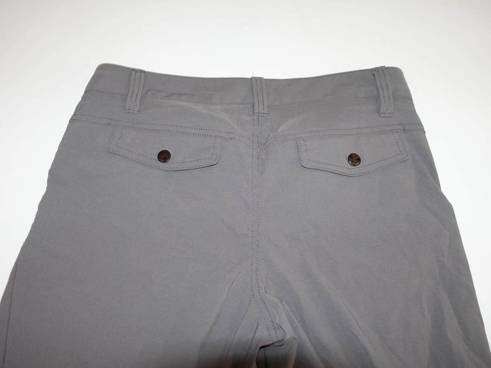 Athleta Women's Dipper Utility Pants Size 6 x 32 Gray Flat Front