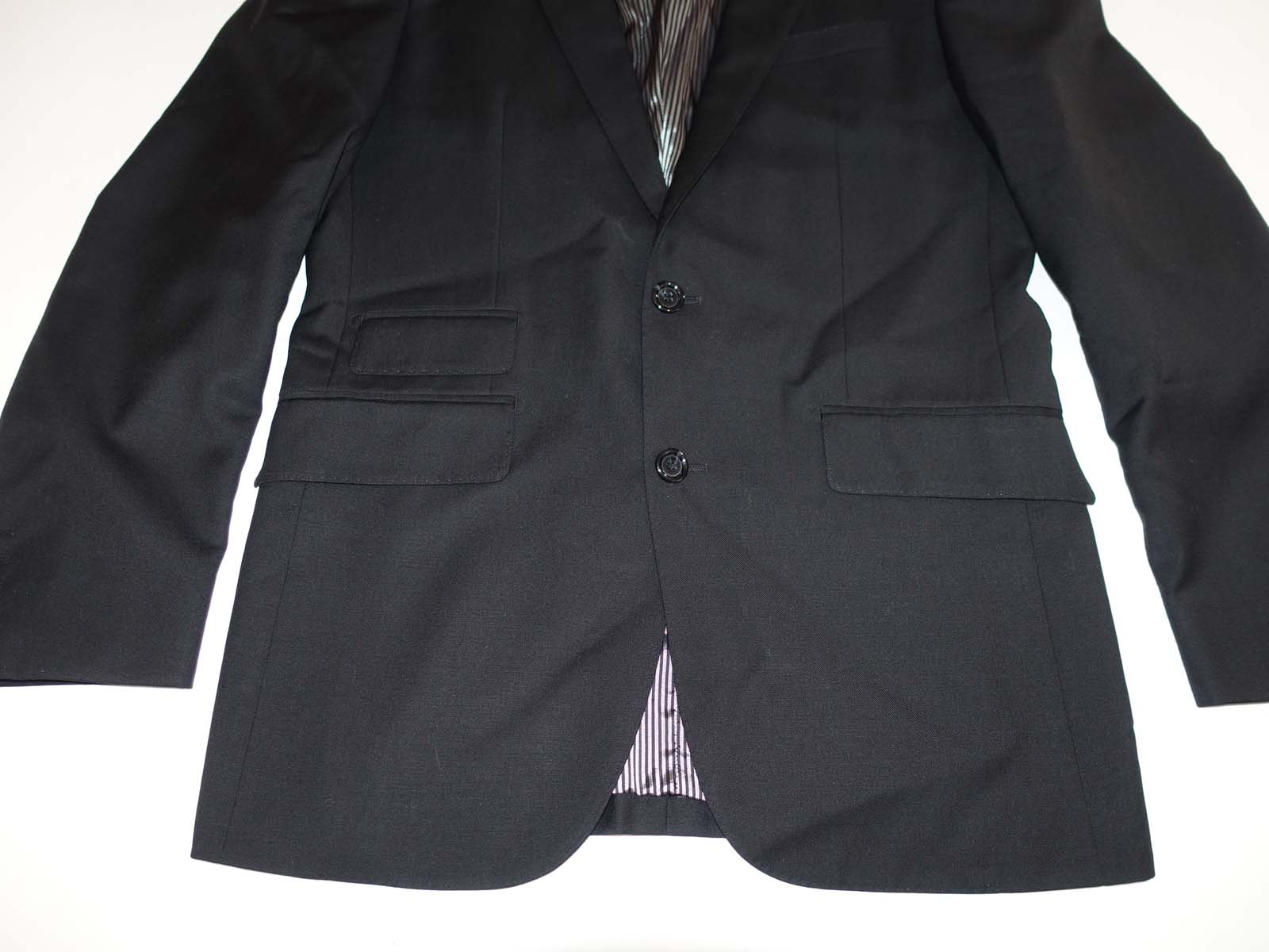 Bartorelli Napoli Men's Suit Jacket Size 38 Short Black 2 Button