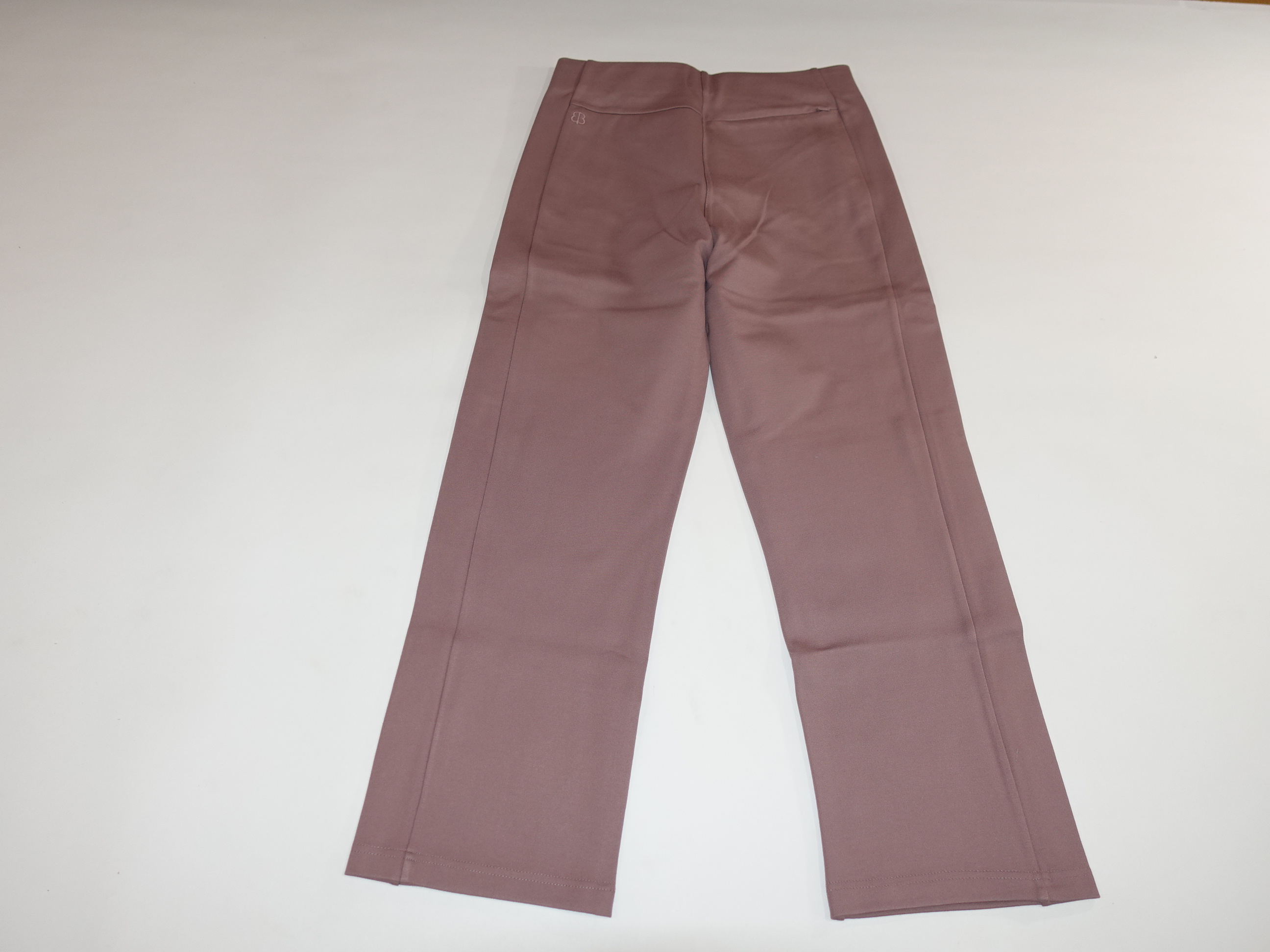 Betabrand Women's Monroe Crop Straight Trouser Pants Large Lilac