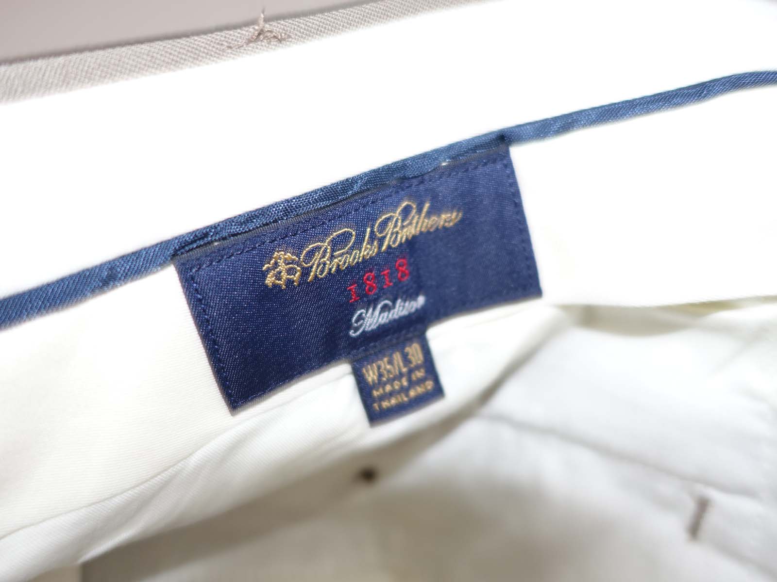 Brooks Brothers モヘヤ ウール パンツ 1818 MADISON Brooks Brothers Men's 1818 Madison Dress Pants 35 x 28.5