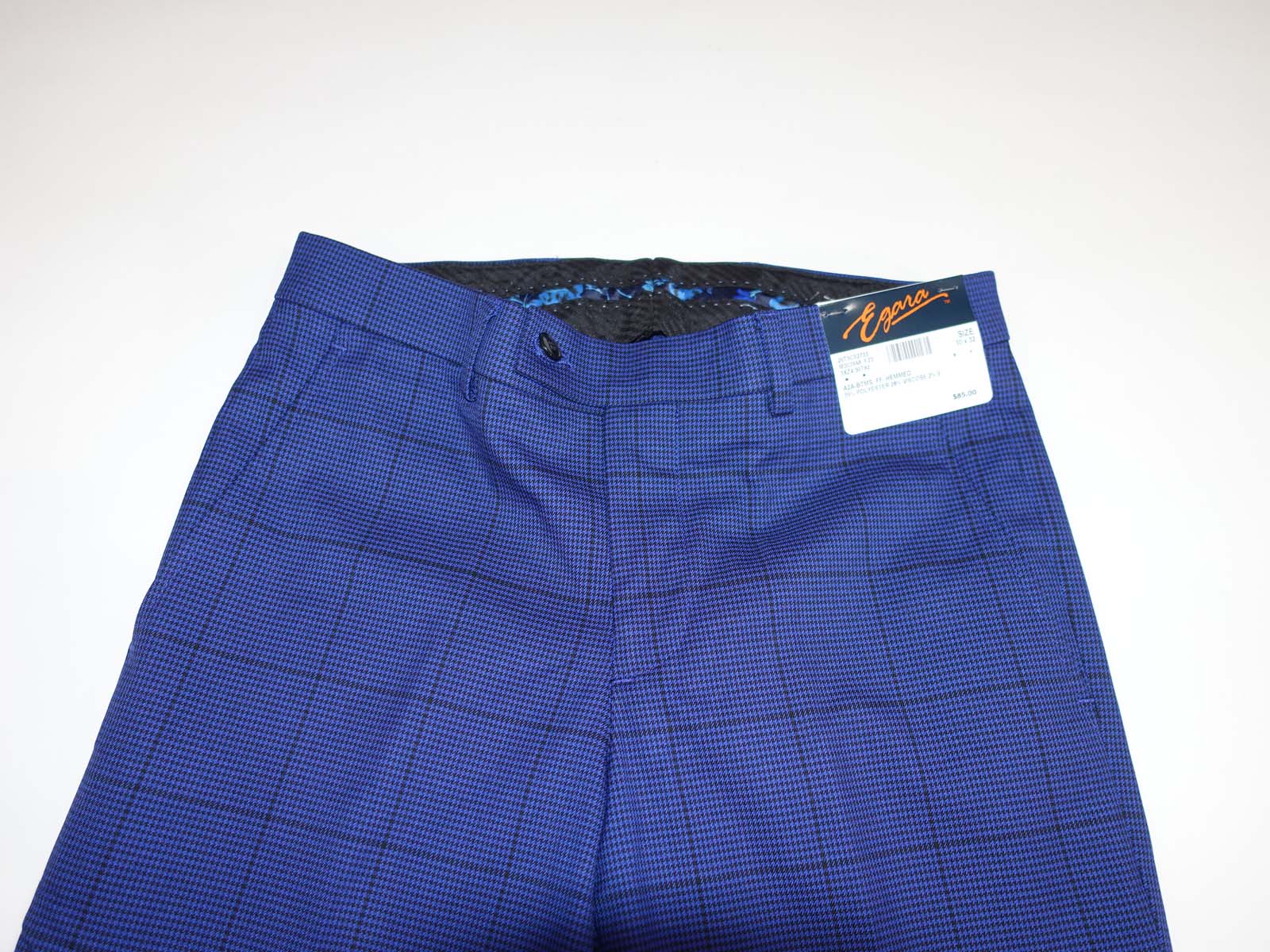 Egara Men's Skinny Fit Suit Separate Dress Pants 30 x 32 NWT Blue Flat  Front | eBay