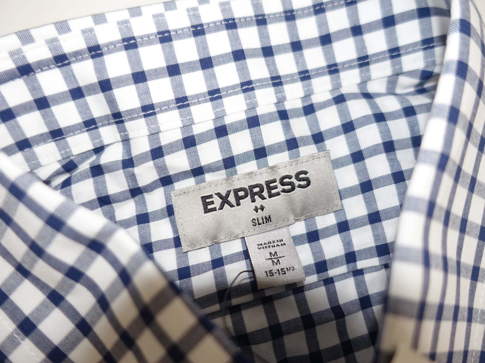 express mens slim fit dress shirts Express Men's Slim Solid Cotton Stretch 1Mx Dress Shirt in Black Small