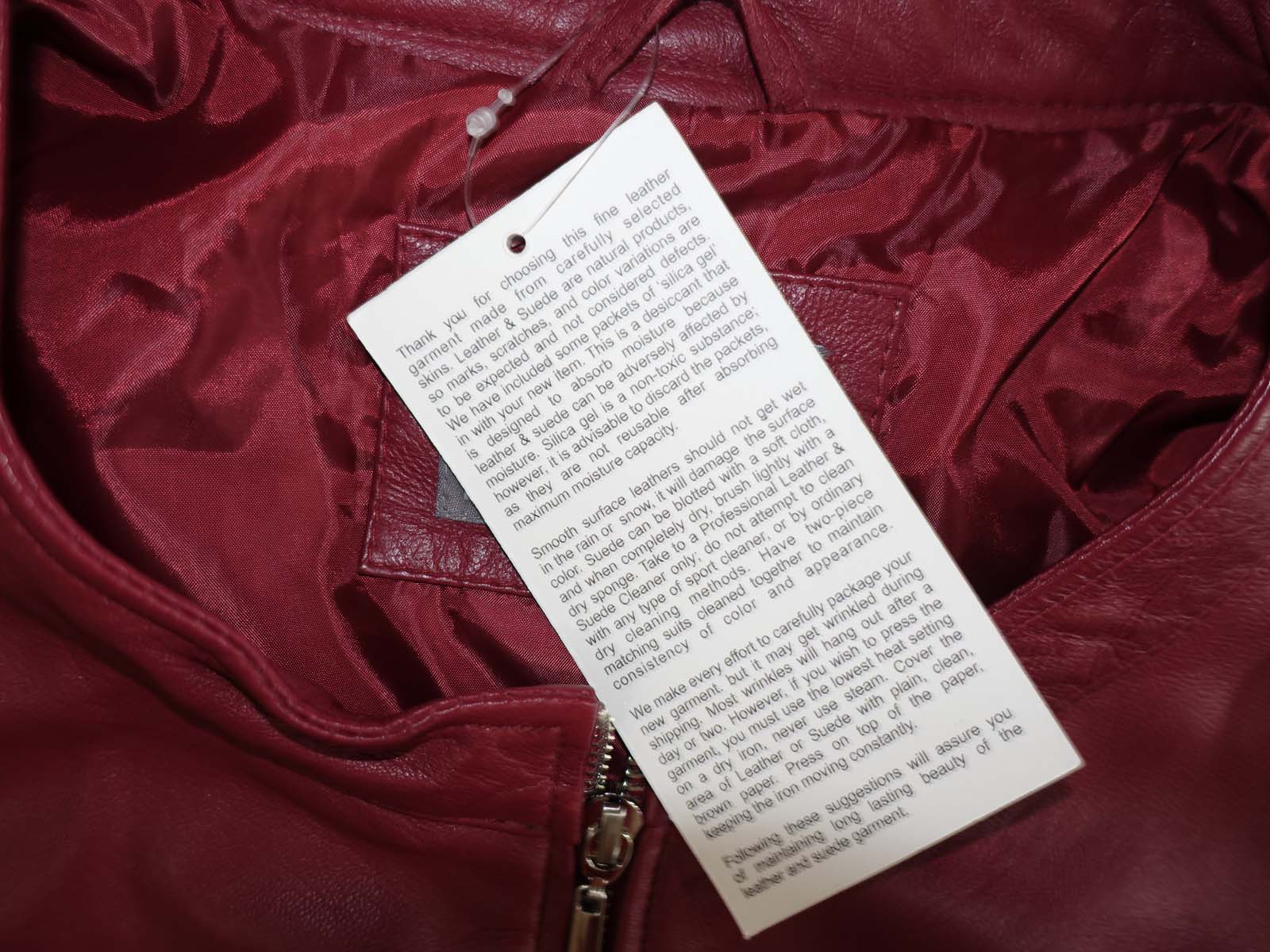 Jessica London Women's 100% Leather Jacket Size 32W NWT Red Zipper