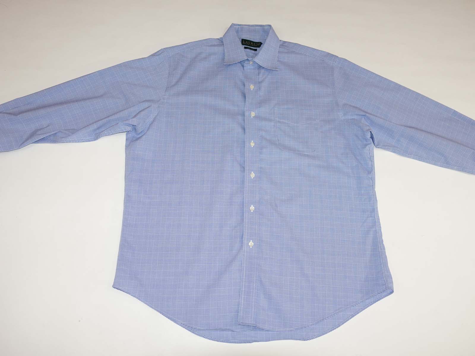 ralph lauren non iron dress shirt Lauren Ralph Lauren Men's Classic Fit Stretch Non-iron Dress Shirt Size 18 White