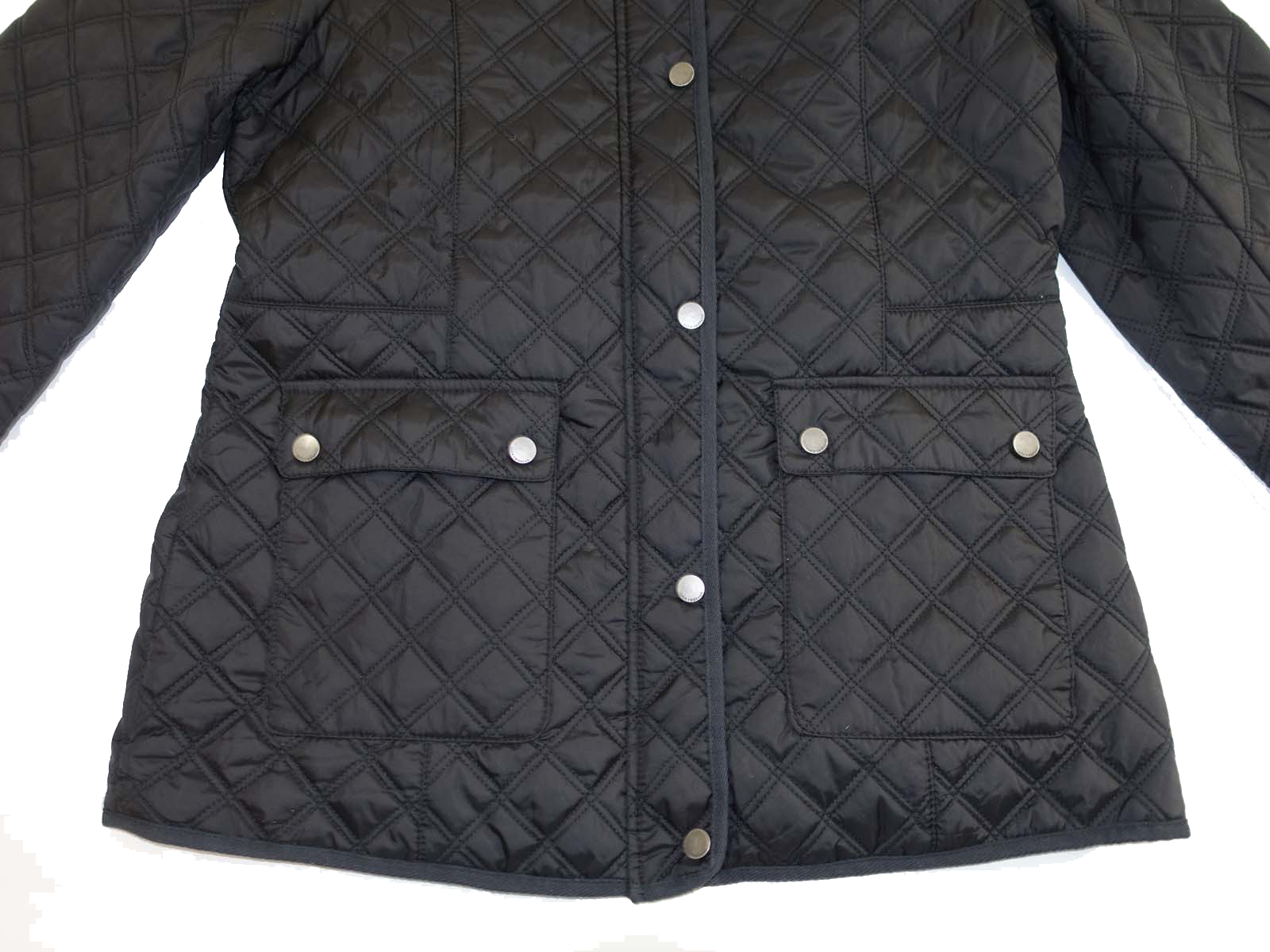 Lucky Brand Women's Quilted Barn Jacket Size Large NWT Black Zipper ...